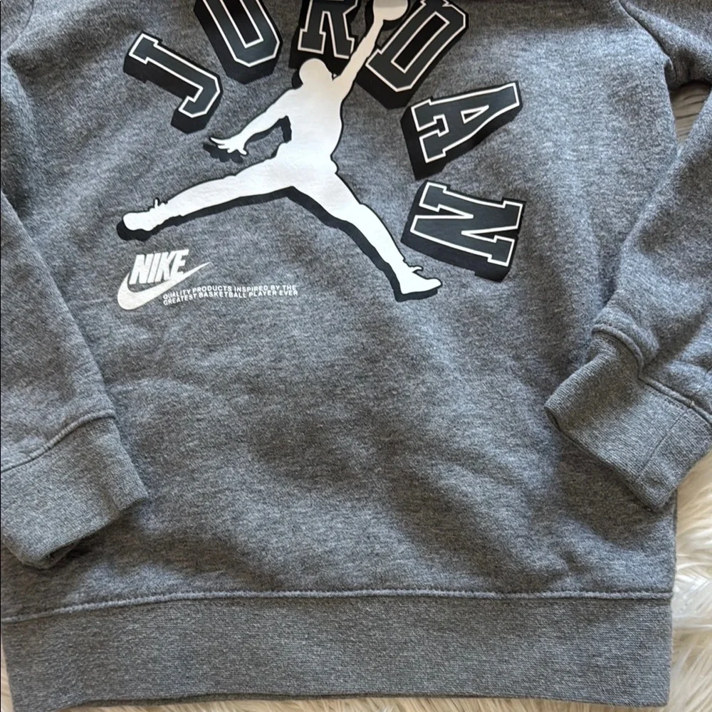 Nike Gray Kids Jordan Hoodie Sweatshirt